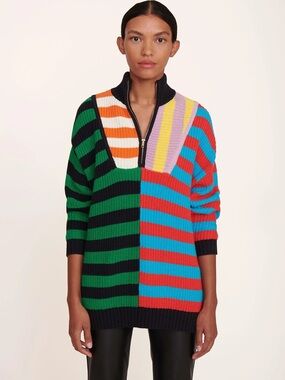 STAUD striped sweater